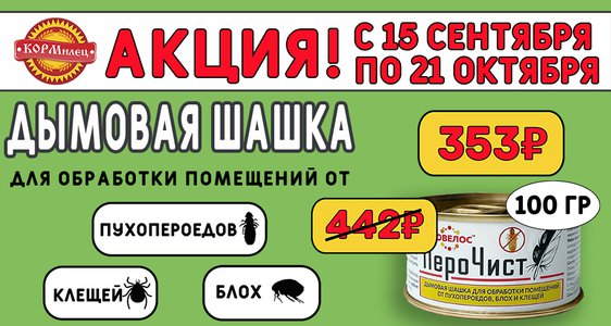 Акция Шашка дымовая Перочист!