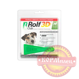 Капли д/собак  4-10 кг 1 пипет. ROLF CLUB (ЧЗ) арт.28906