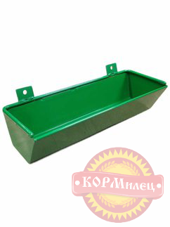 Кормушка навесная лотковая 10см пластик/металл (Тим) арт.28844