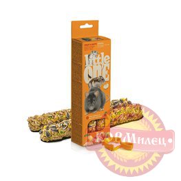 Палочки д/хомяков, крыс, мышей, песчанок с фрукт/рис и орех Little One 2*60гр (ЧЗ) арт.28755