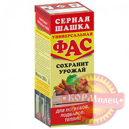 СЕРНАЯ ШАШКА ФАС (300гр) универсальная - АКЦИЯ! арт.29262